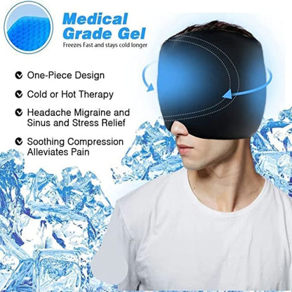 Migraine Relief Cap with Hot & Cold Therapy